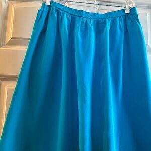 Skirt - Turquoise Silk